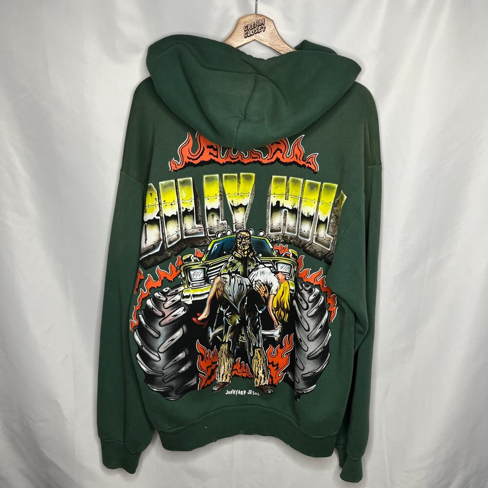 Warren Lotas WL x Billy Hill Junkyard Jesus Distressed Hoodie M